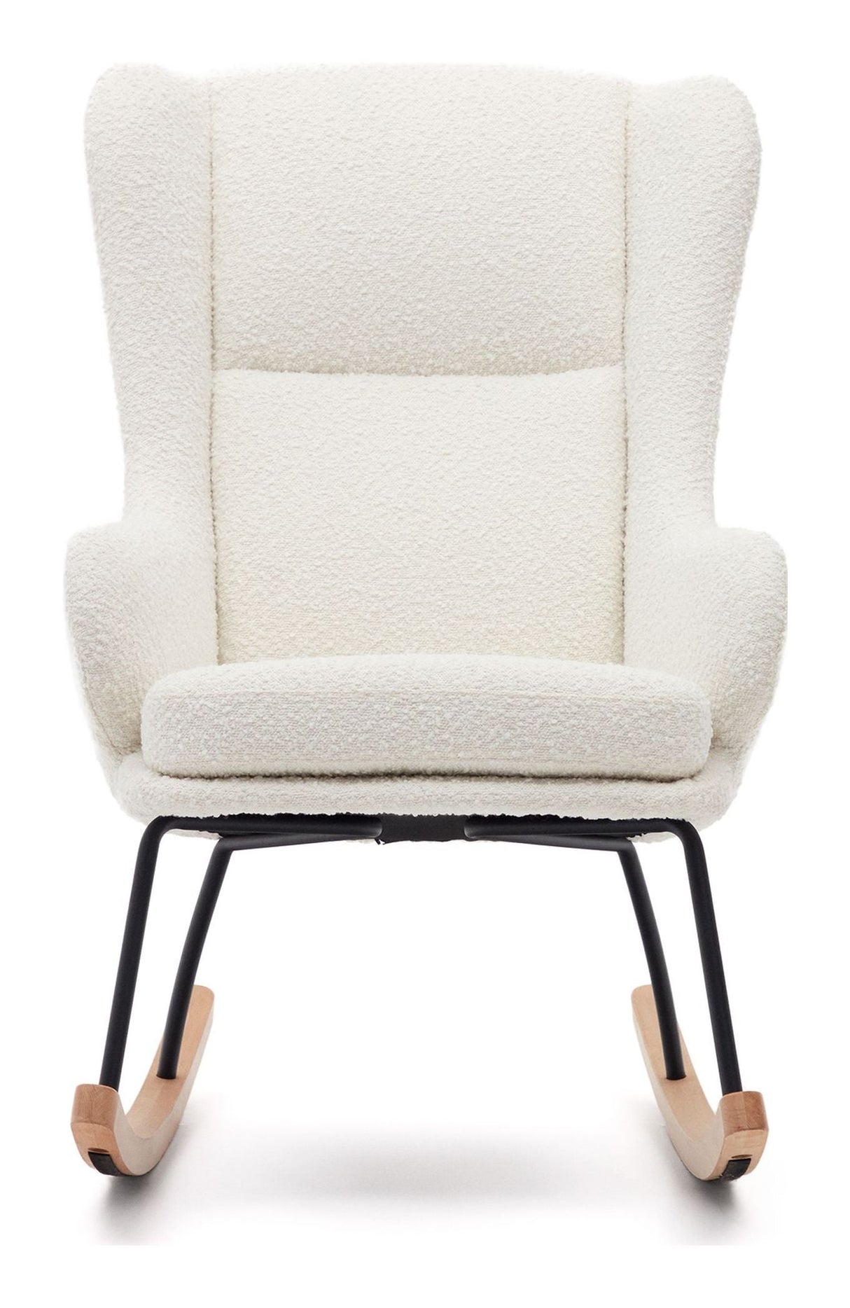 Maustin Swing Chair, White Bouclé