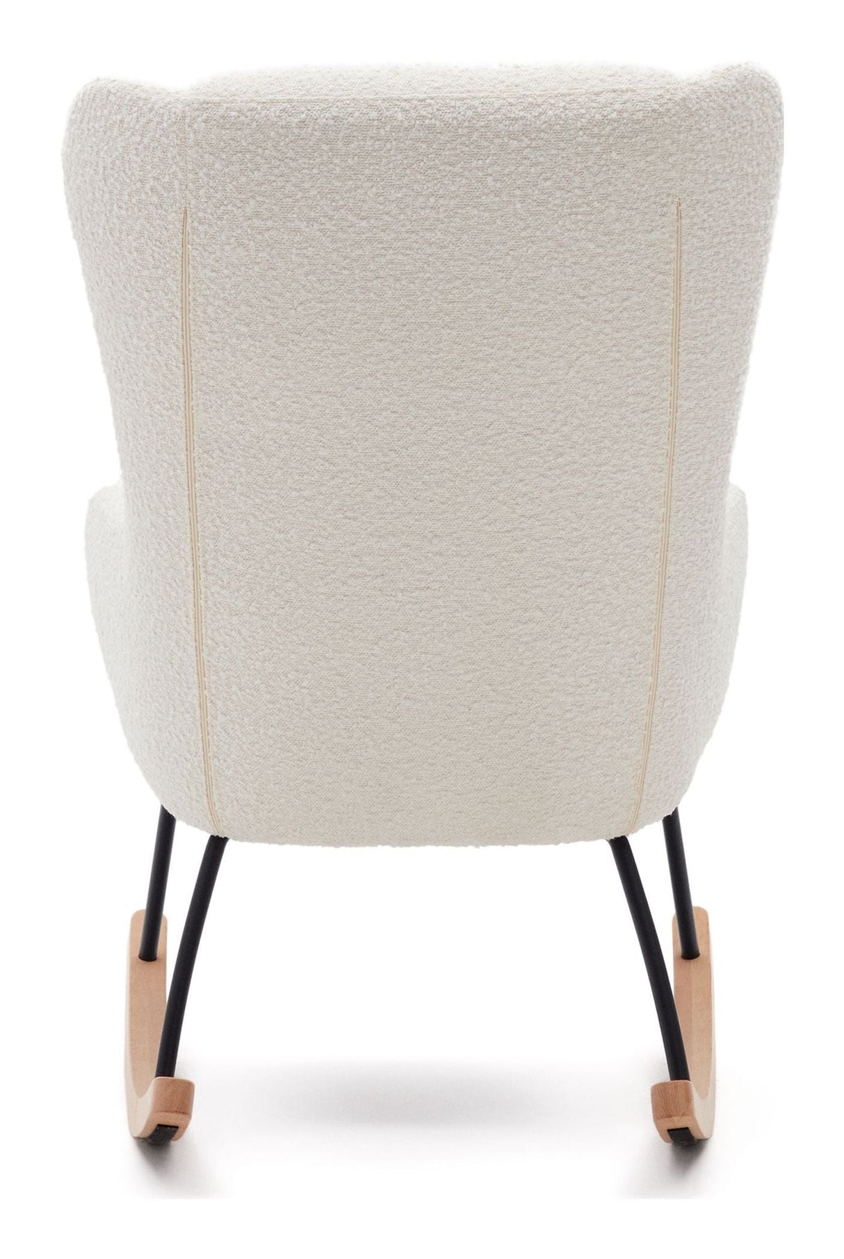 Maustin Swing Chair, White Bouclé