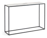 Rewane Console Table, White Stone/Ceramics, 110x75