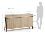 Thinh Sideboard, Nature/Acacia, 184x98