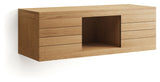 Yenit badrum bas, natur, teak, 120x45x40