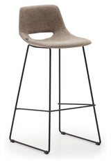 Zahara Barstool, brunt tyg, H: 76