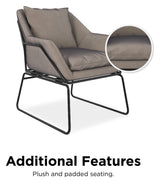 Avery Lounge Chair, Grey Velvet