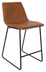 Bowden Padded Barstool Caramel, SH: 60