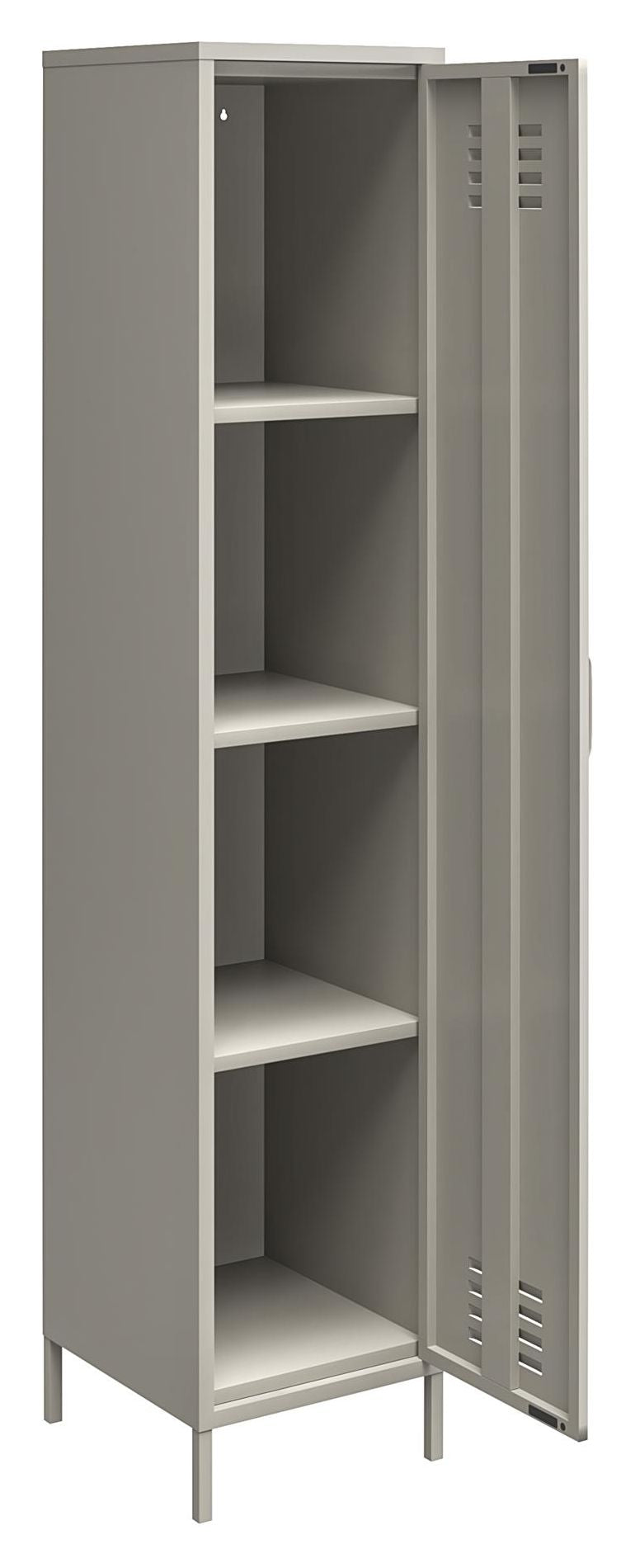 Bradford Metal Cabinet med en dörr H: 185, Taupe