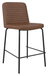 Corey Barstool, Brown Faux Leather