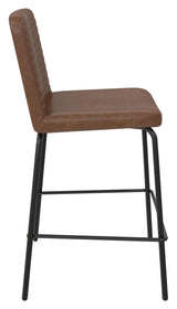 Corey Barstool, Brown Faux Leather