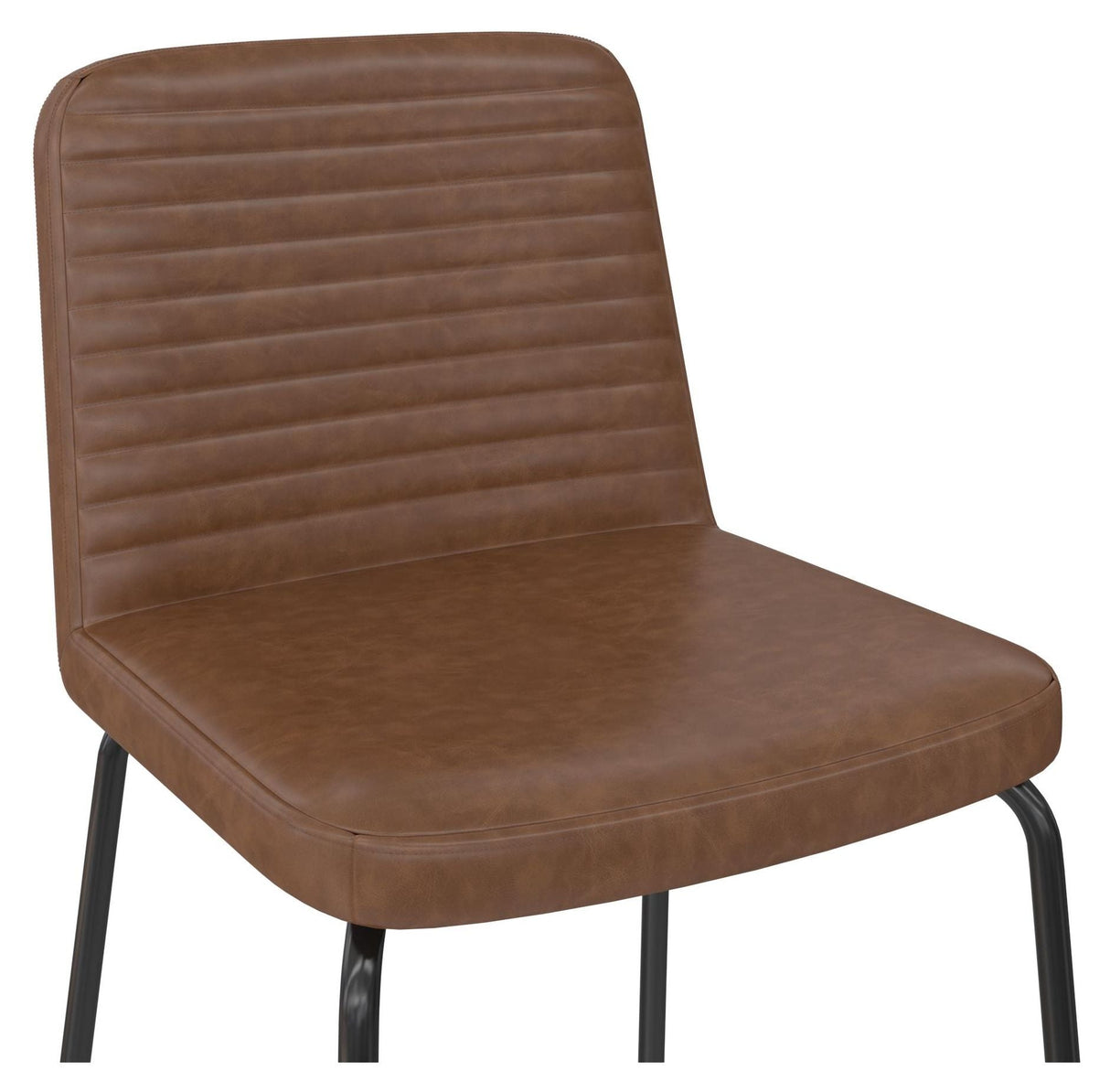 Corey Barstool, Brown Faux Leather