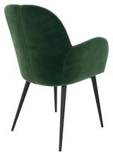 Fallon Lounge Chair, Green Velvet