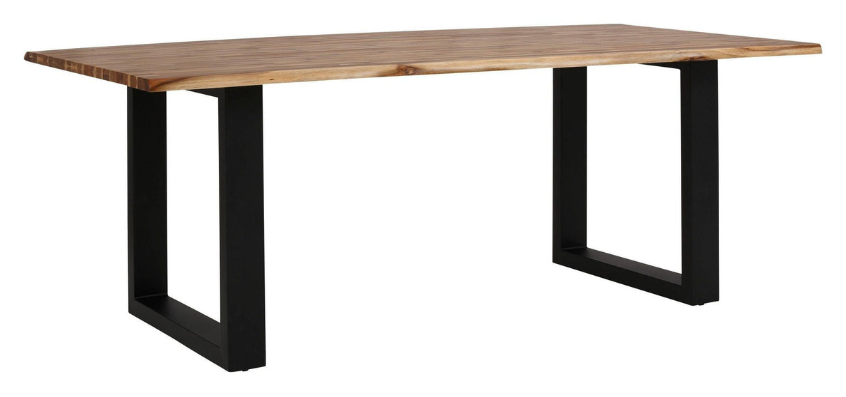 Mason Plank Table, Acacie/Black, 200x100