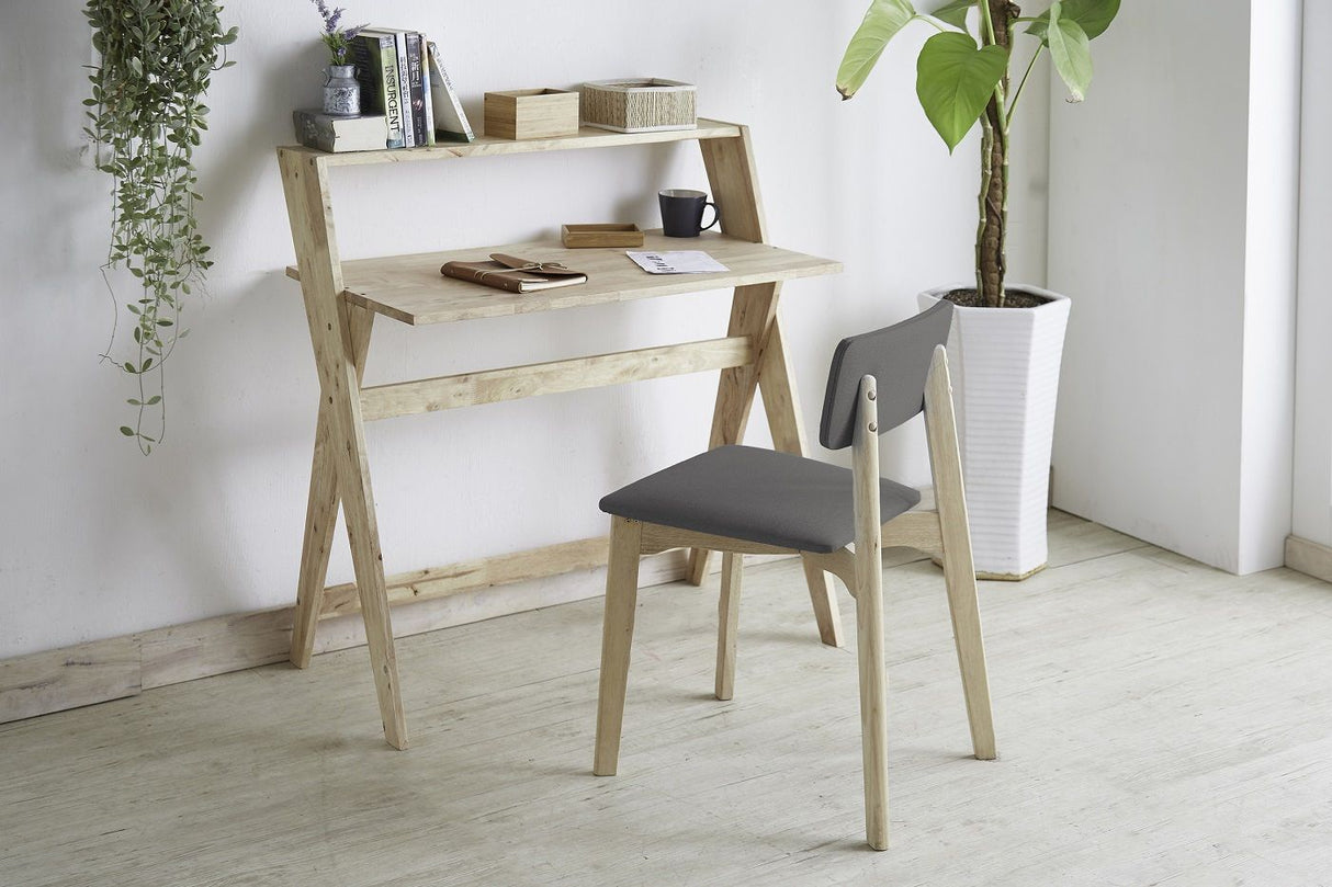 Mickey Desk med stol, antracit /natur