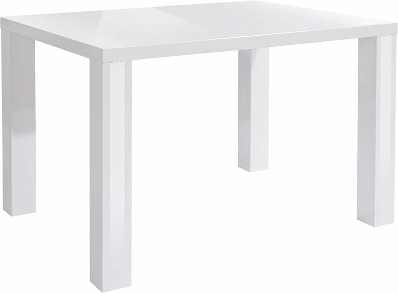 Shane Dining Table White Highgloss, 120x90