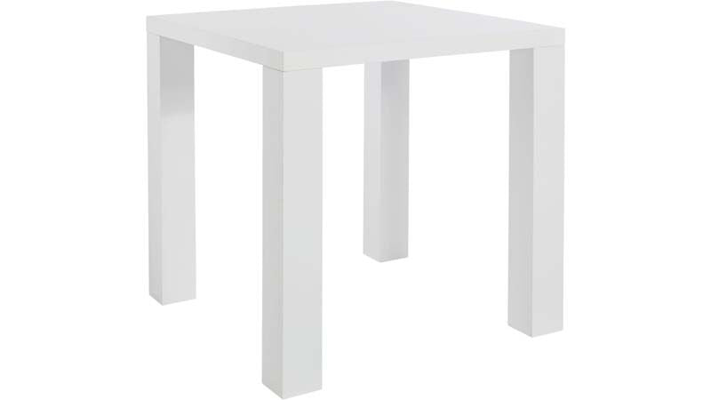 Shane Dining Table White Highgloss, 80x80