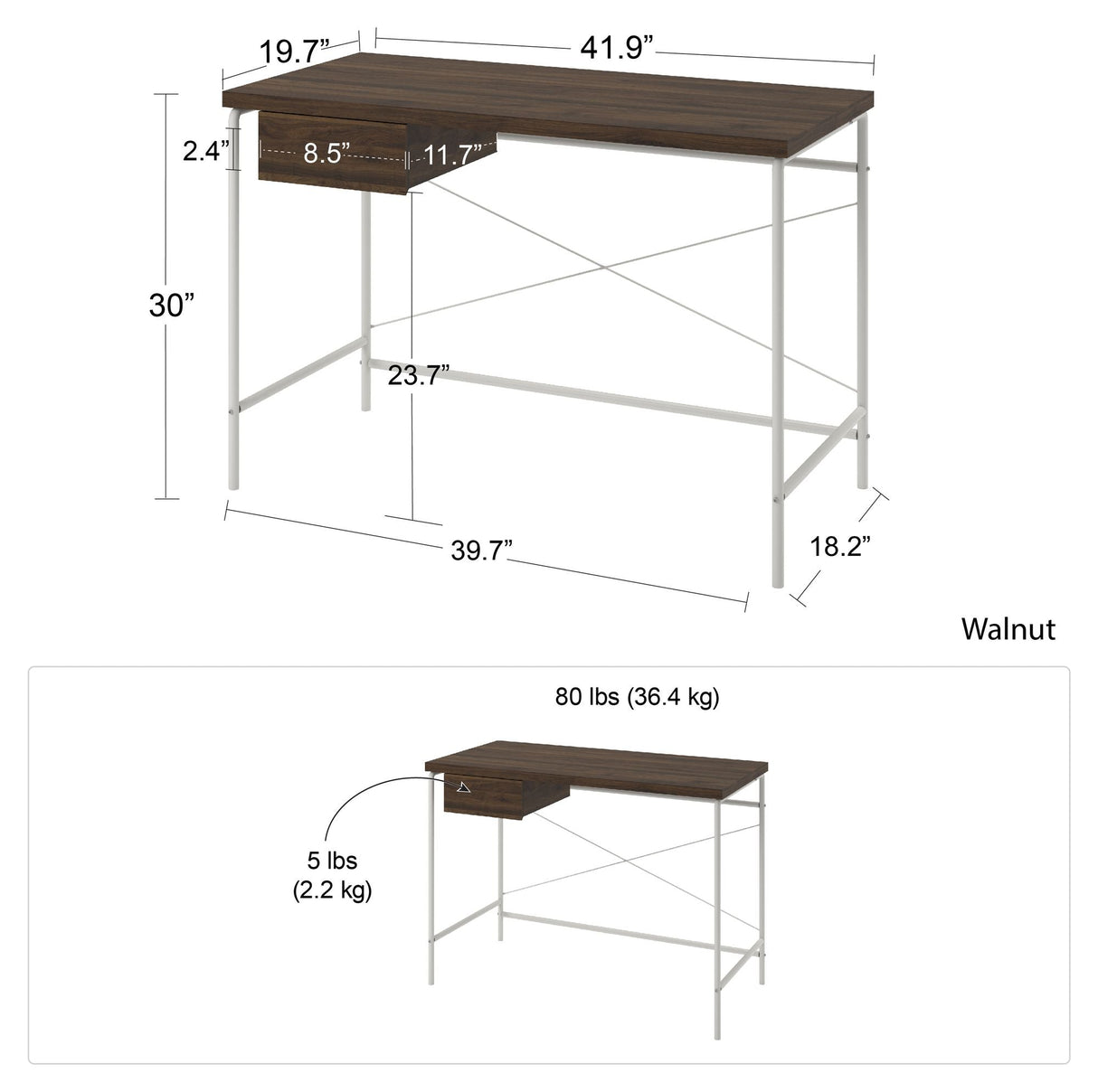 Webster Desk, Walnut