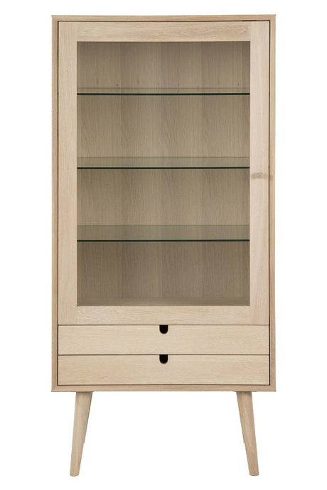 Lustra Vitrine Cabinet, Light Oak Veneer