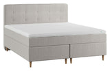 Lux Continental Bed, 180x200, Latex Madrass Topper, Sand