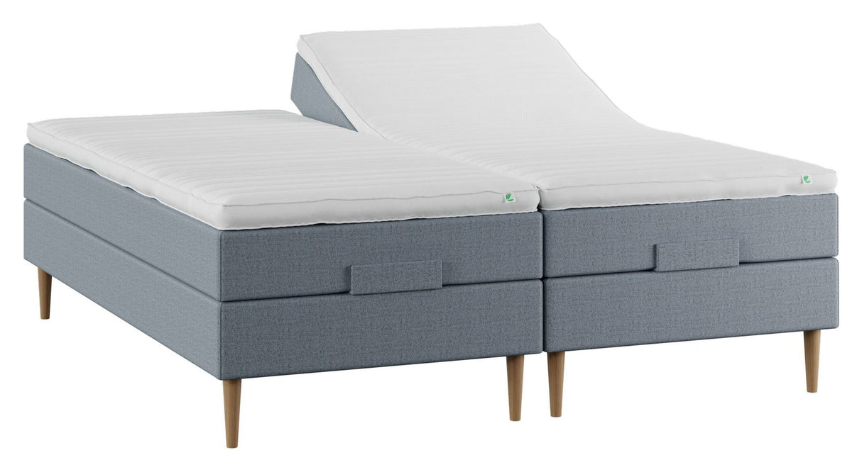 Lux Elevation Bed, 180x200, Latex Madrass Top, Anthracite