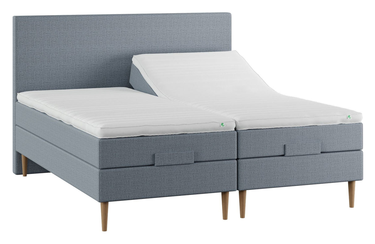 Lux Elevation Bed, 180x200, Latex Madrass Top, Anthracite