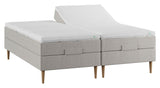 Lux Elevation Bed, 180x200, Latex Madrass Topper, Sand