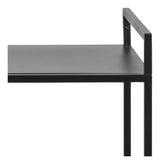 Newcastle Roller Table, Matte Black Metal