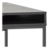 Seaford Desk w. 1 låda, melamin aska svart