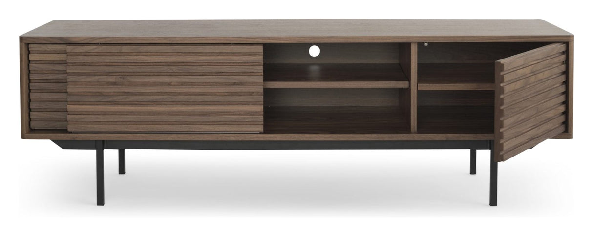 Sense TV Bench, Walnut Veneer