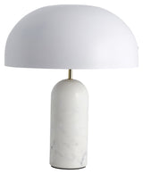 Nordal Atlas bordslampa - vit marmor