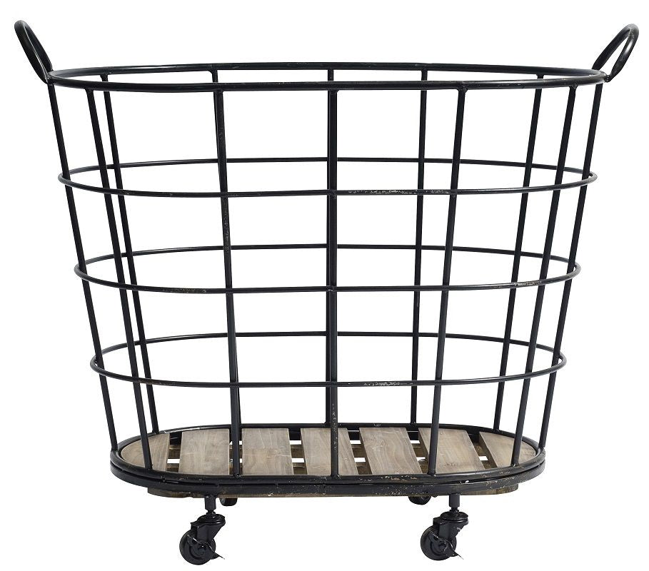 Nordal - Downtown Wire Basket w/Wheel