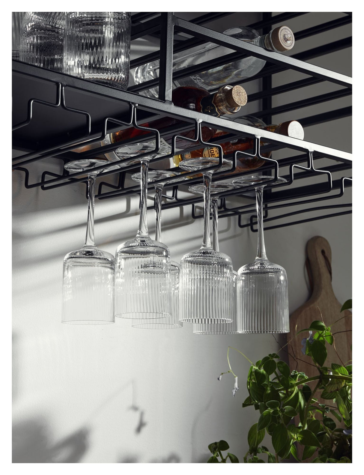 Nordal Loft Kitchen shelf for hanging - Black Iron