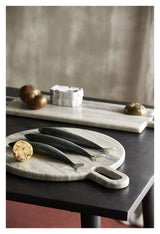 Nordal Pasilla Cutting Board, vit marmor