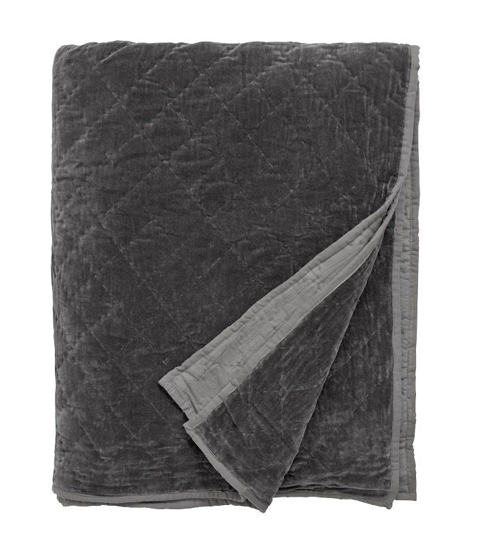 Nordal - Bedstrast quiltade 270x220 - Dark Grey