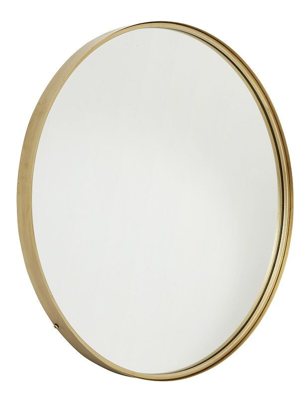 Nordal - Mirror Ø80 cm - Guldram