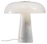 DFTP glansig bordslampa, vit