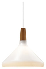 DFTP Nori 27 Pendant Luminaire, White Glass