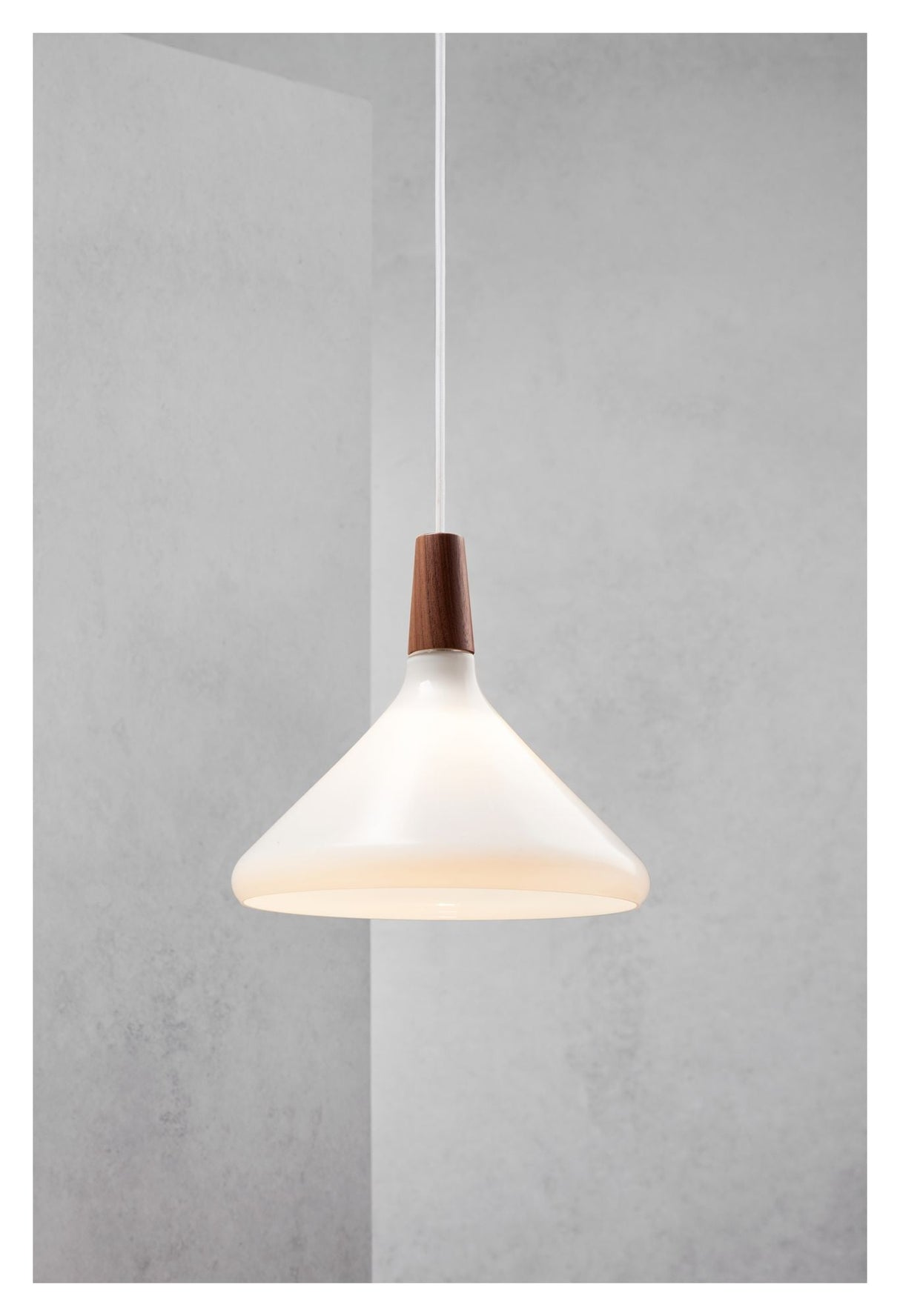 DFTP Nori 27 Pendant Luminaire, White Glass