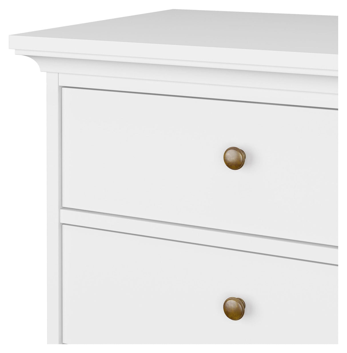 Paris Chest - White w/5 Drawers