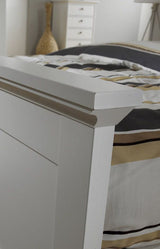 Paris Bed Frame - White 140x200