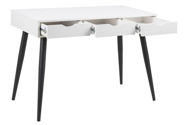 Piper Desk 110x50, vit melamin