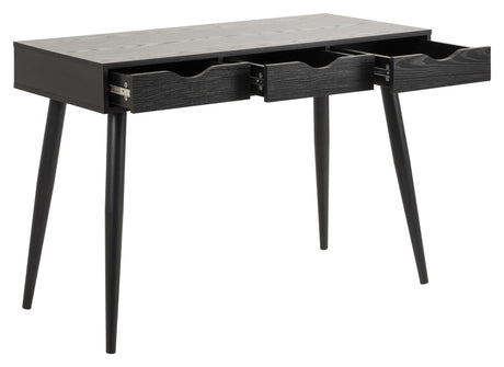 Piper Desk w/3 lådor, svart