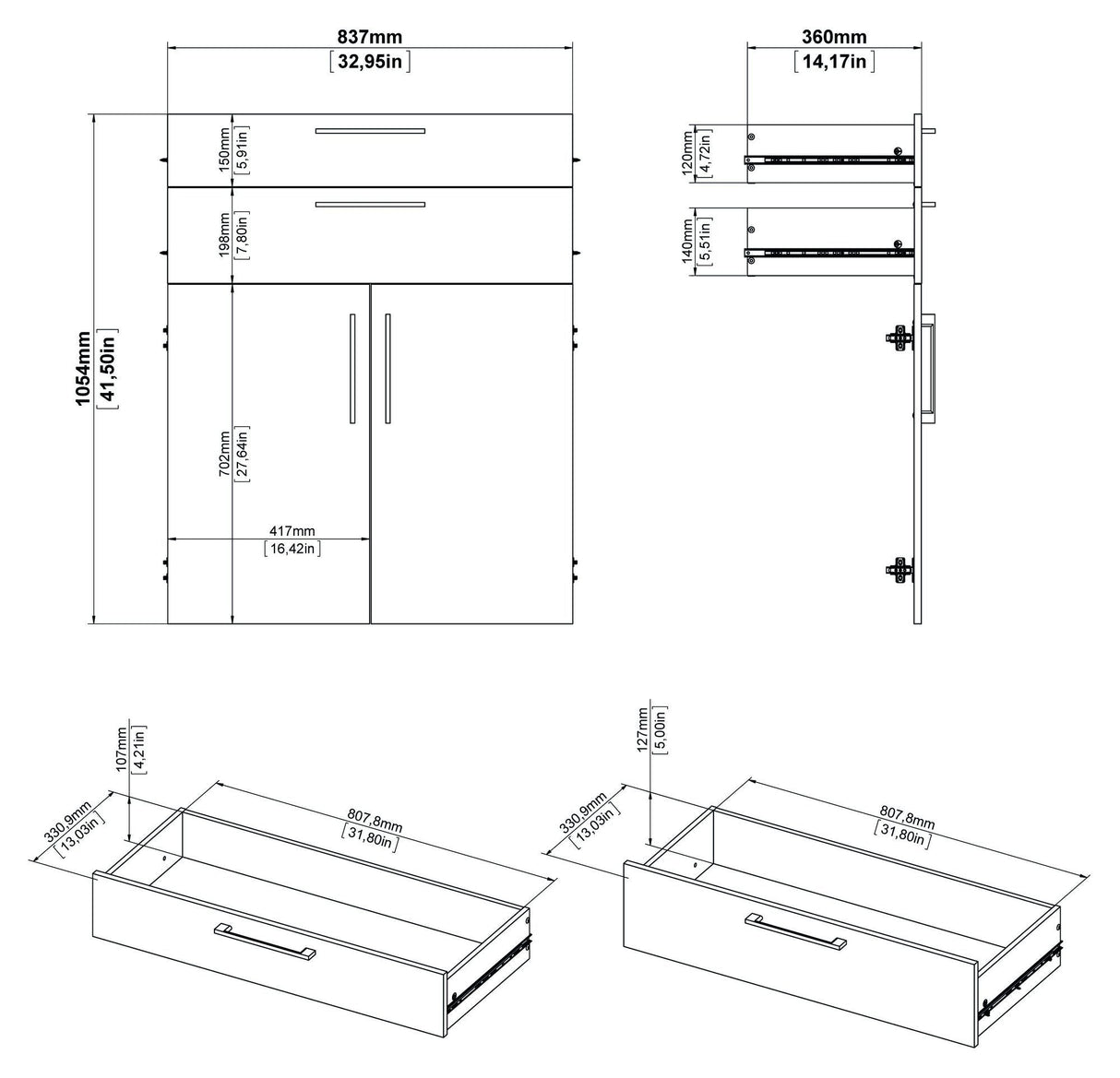 Prima Rack Accessories - White