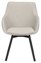 Alison Matsstol med svivningsfunktion, Beige Fabric