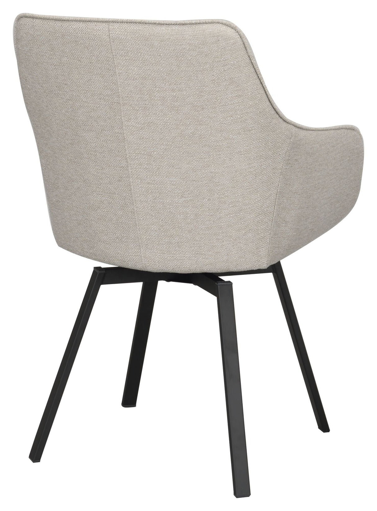 Alison Matsstol med svivningsfunktion, Beige Fabric