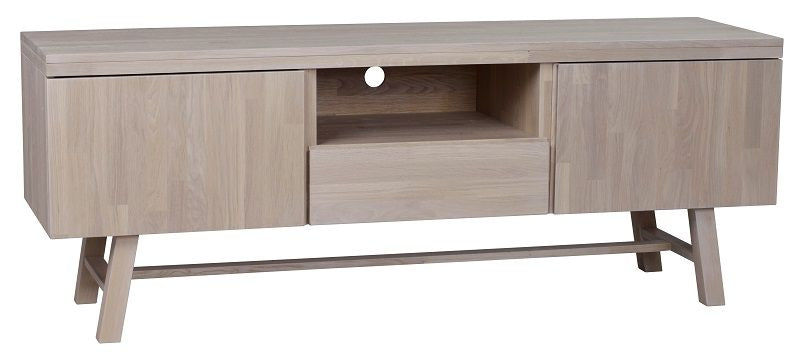 Brooklyn TV -bord - White Washed Oak