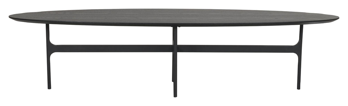 Colton Oval soffbord, 180x50, svart aska