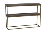 Dalton Console Table i mörkfärgad solid tall, mässing ben