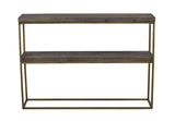 Dalton Console Table i mörkfärgad solid tall, mässing ben