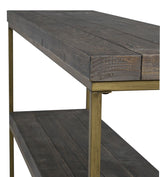 Dalton Console Table i mörkfärgad solid tall, mässing ben