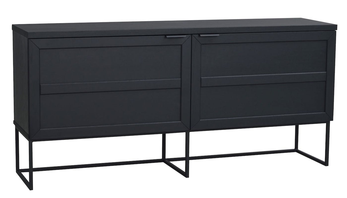 Everett sideboard B160 cm - svart - 100%® certifierat trä