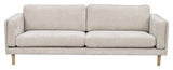 Braden, 3-Pers. Soffa - beige/ek