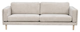 Braden, 3-Pers. Soffa - beige/lätt ek